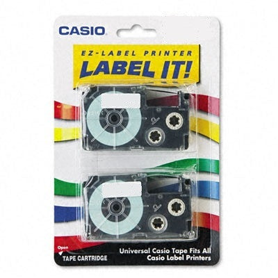 Casio 3/4" Black on Silver Tape (2-pack) - XR18SR2S