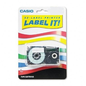 Casio 1/2" Black on Clear Tape (1-pack) - XR12XS
